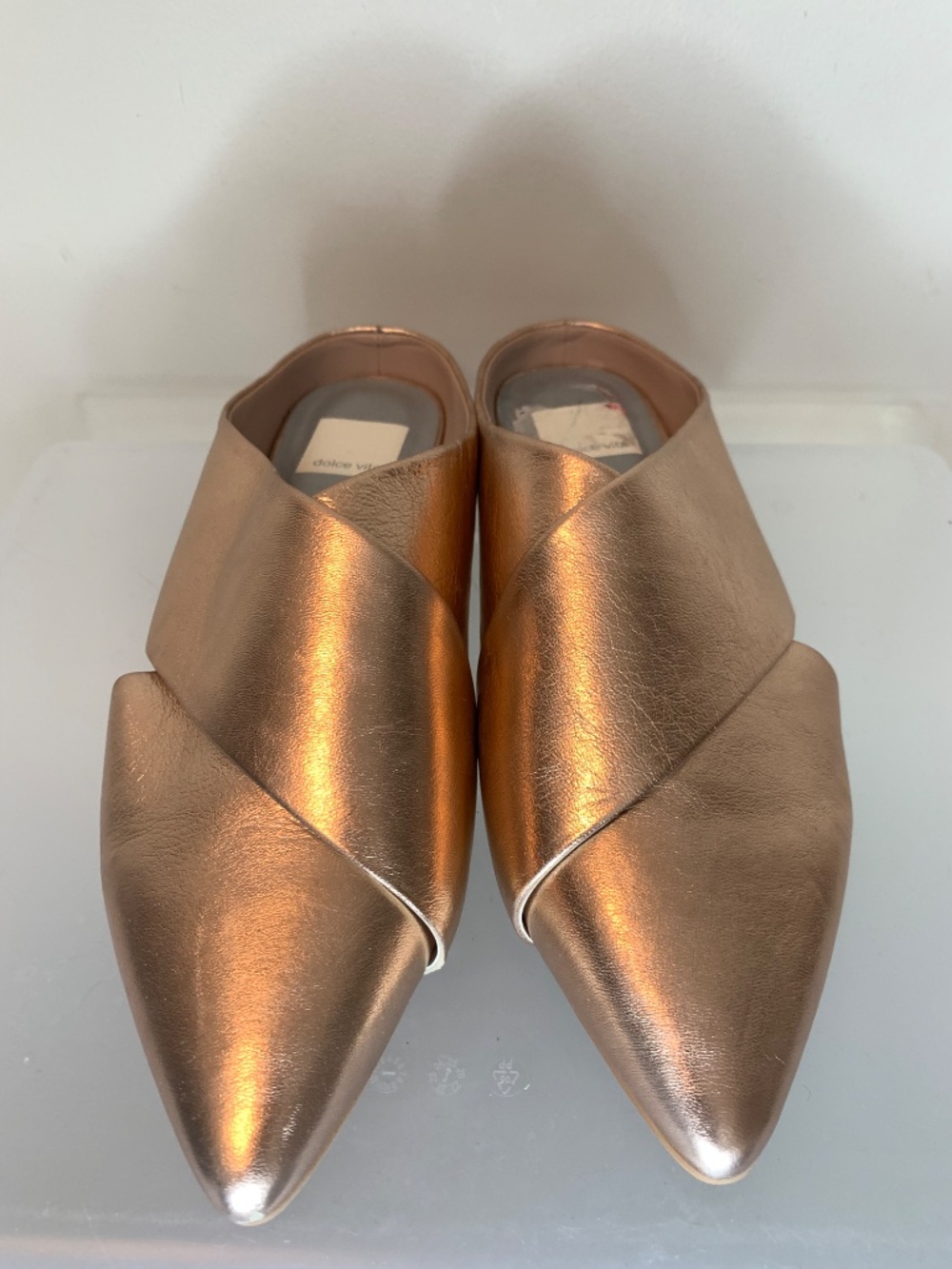 Dolce Vita Camia Mule Rose Gold Leather 7.5 - Picture 8 of 10